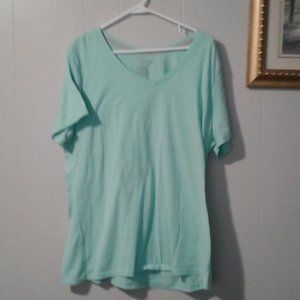 Time & Tru Lt Teal Shirt XXXL